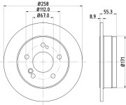 52105 Brzdový kotouč PAGID