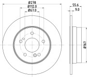 52153 Brzdový kotouč PAGID