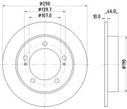 53401 Brzdový kotouč PAGID