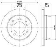 52606 Brzdový kotouč PAGID