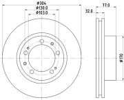 52615 Brzdový kotouč PAGID