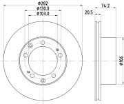 52603 Brzdový kotouč PAGID