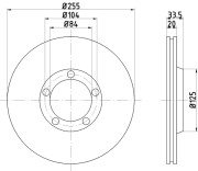 52209 Brzdový kotouč PAGID