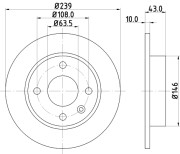 51012 Brzdový kotouč PAGID