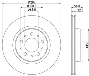 54014 Brzdový kotouč PAGID