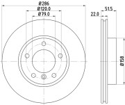 50424 Brzdový kotouč PAGID