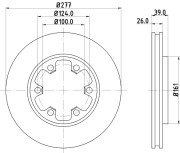 52321 Brzdový kotouč PAGID