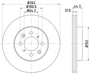 51119 Brzdový kotouč PAGID