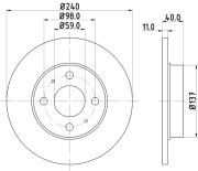 50117 Brzdový kotouč PAGID