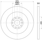 58235 Brzdový kotouč PAGID