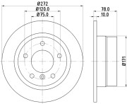 50433 Brzdový kotouč PAGID