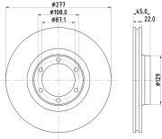 52219 Brzdový kotouč PAGID