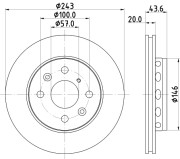 51601 Brzdový kotouč PAGID