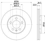 53953 Brzdový kotouč PAGID