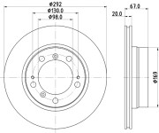 50226 Brzdový kotouč PAGID