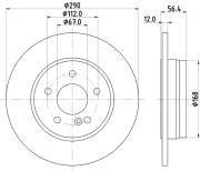 52156 Brzdový kotouč PAGID