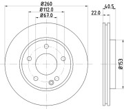 52155 Brzdový kotouč PAGID