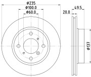 50239 Brzdový kotouč PAGID