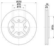 50247 Brzdový kotouč PAGID