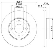 51040 Brzdový kotouč PAGID