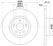 50252 Brzdový kotouč PAGID