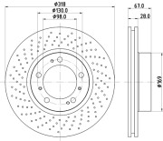 50276 Brzdový kotouč PAGID