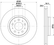 50283 Brzdový kotouč PAGID