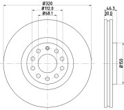 50316 Brzdový kotouč PAGID