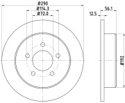 50333 Brzdový kotouč PAGID