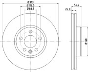 50348 Brzdový kotouč PAGID