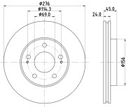 50356 Brzdový kotouč PAGID