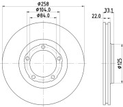 50373 Brzdový kotouč PAGID