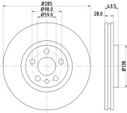 54150 Brzdový kotouč PAGID