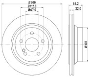 54155 Brzdový kotouč PAGID