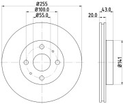 54156 Brzdový kotouč PAGID