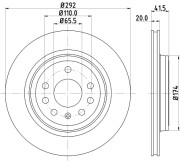 54184 Brzdový kotouč PAGID