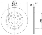 54209 Brzdový kotouč PAGID