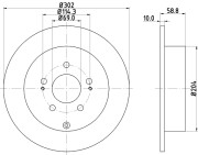 54484 Brzdový kotouč PAGID