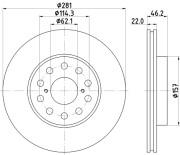 54496 Brzdový kotouč PAGID