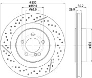 54516HC Brzdový kotouč PAGID