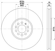 65002 Brzdový kotouč PAGID