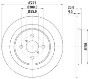 54619 Brzdový kotouč PAGID