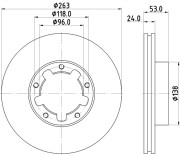 54746 PAGID brzdový kotúč 54746 PAGID