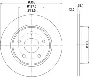 54810 Brzdový kotouč PAGID