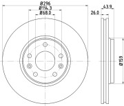 54956 Brzdový kotouč PAGID