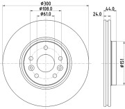 55028 Brzdový kotouč PAGID