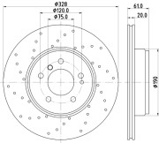 65028 Brzdový kotouč PAGID
