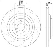 65054 Brzdový kotouč PAGID