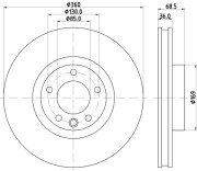 55196 Brzdový kotouč PAGID