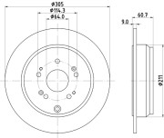 55215 Brzdový kotouč PAGID